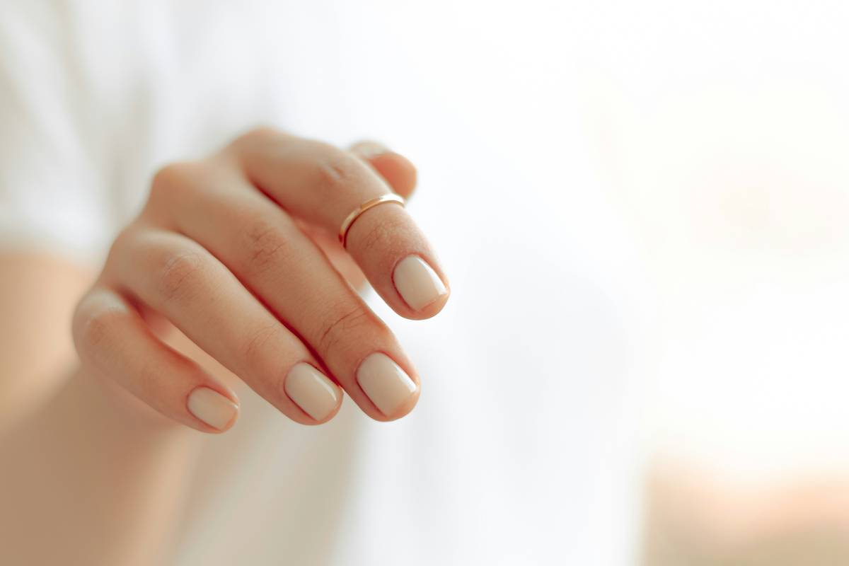 nail resilience coat applied on clean bare nails showing smooth, protected surface